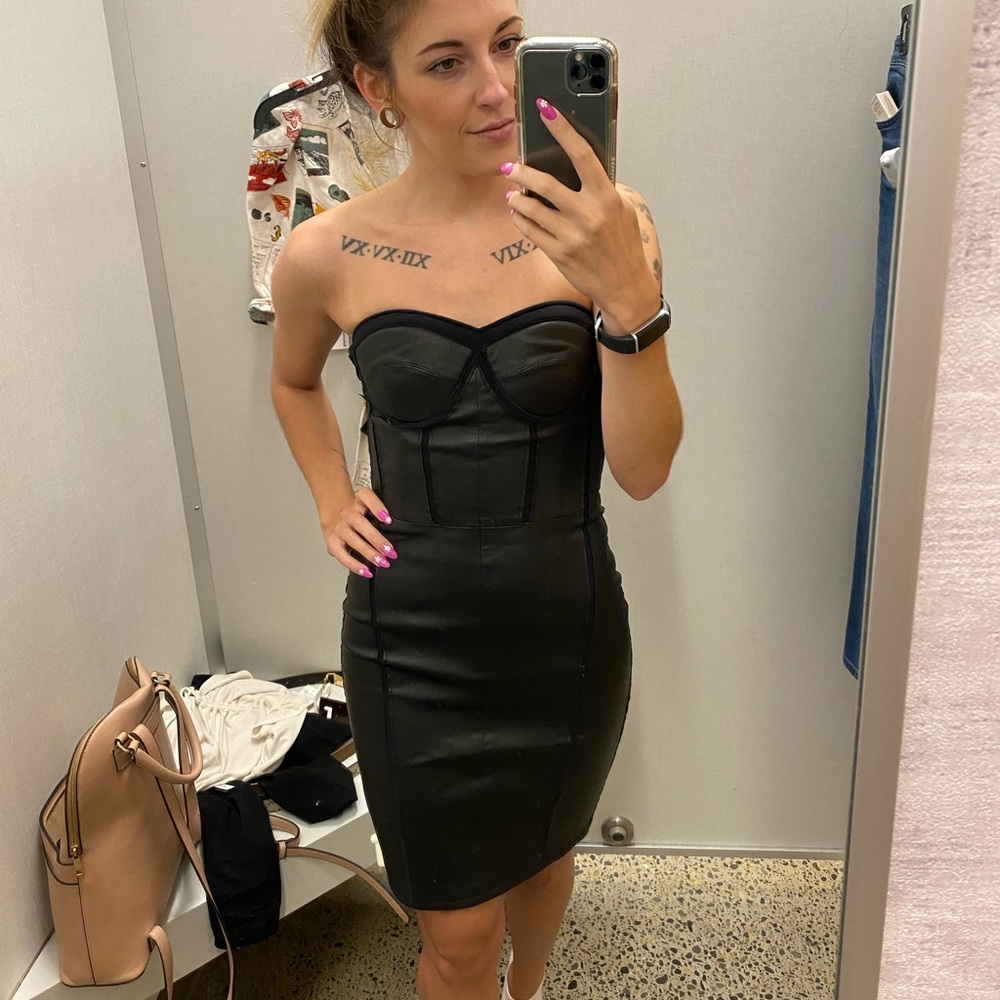 NWT RtA Leather Mini Dress - Picture 3 of 4
